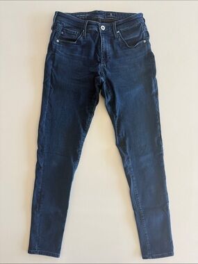 AG Denim The Legging Ankle Jeans, size 26. Darker solid wash